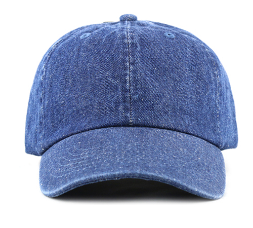 Baseball Jean (Dozen) Cap 100% Stone Wash Cotton Blue